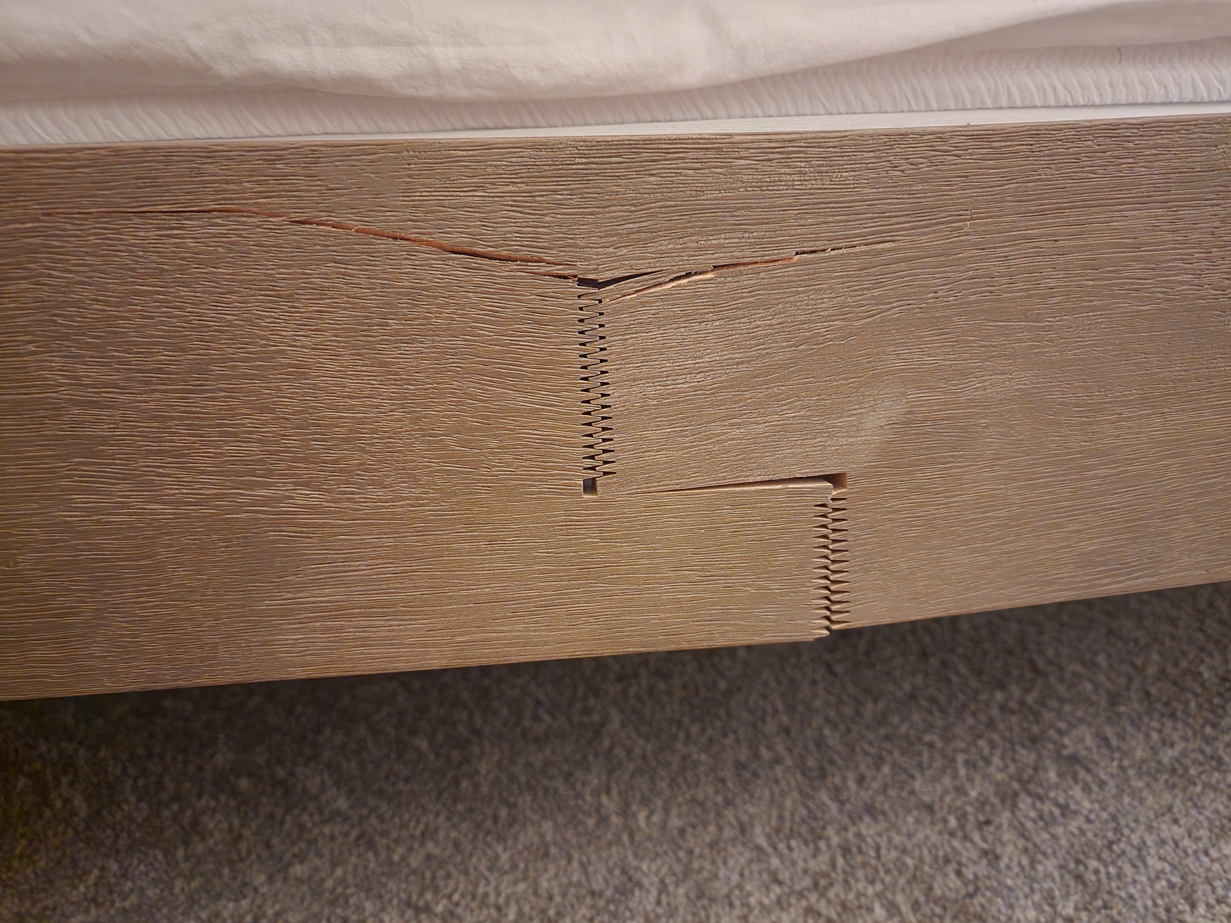 How to repair this bed rail NC Woodworker