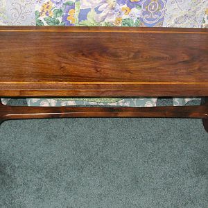 Claro Walnut Bench