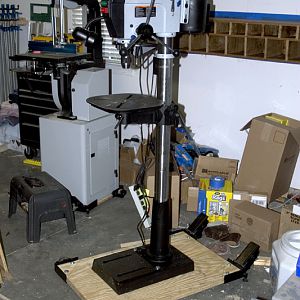 Drill Press on Mobile Base