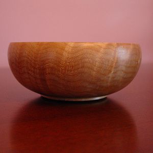 maple bowl side view