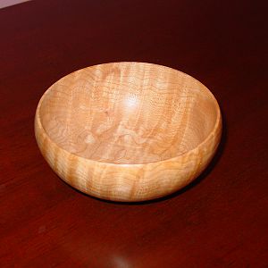 quilted maple bowl