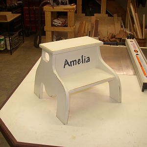Finished step stool for my niece