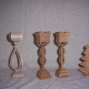 Candlesticks and tree