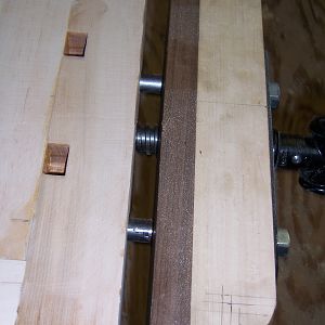 workbench wood vise and bench dog slots
