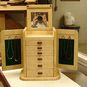 Finished Maple jewelry box