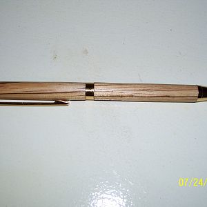 zebra wood pen