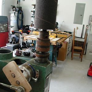 Shop-made oscillating spindle sander