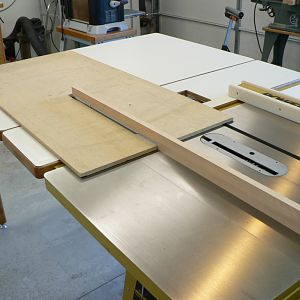 Setup for Cutting the  Miter Slots.