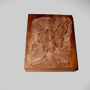 1st carving - Dogwood Flower in Walnut