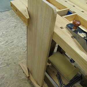 workbench build - planing beam, lower end clamp