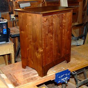 Small Walnut Chest of Drawers