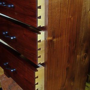 Small Walnut Chest of Drawers