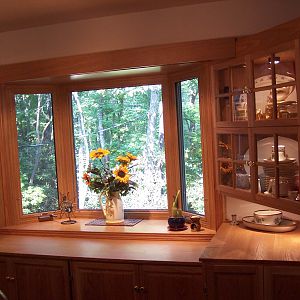 White Oak Dining Room Cabinets