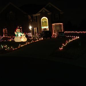 Christmas lights at my house 2007