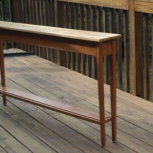 Maple and cherry hall table