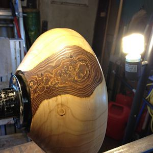 Pear bowl in progress