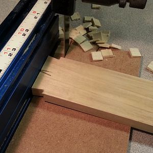 Working on the drawer sides