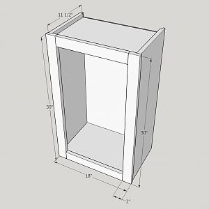 Wall Cabinet with Face Frame Added