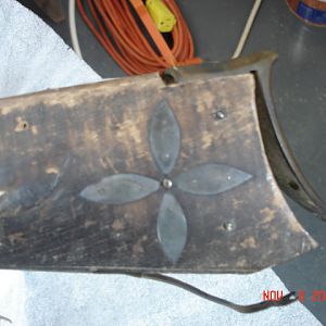 Toe plate wood damaged