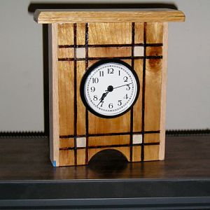 Inlayed Desk Clock