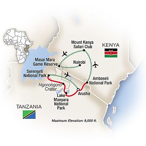 Kenya_Tanzania_Safari_route