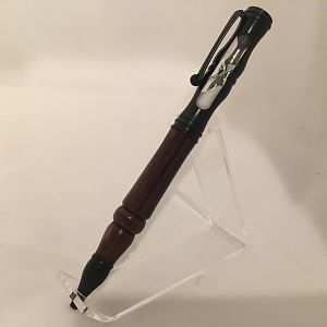 Black Pearl Hourglass twist pen in cocobolo