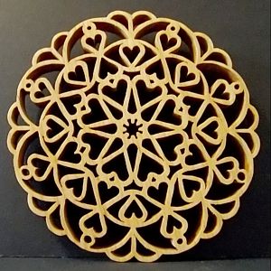 Heart Trivet - pattern by Charles Hand