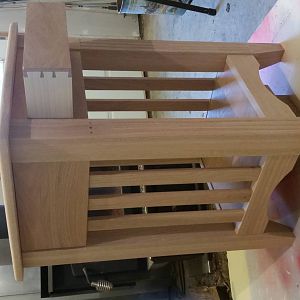 oak end table dry fit