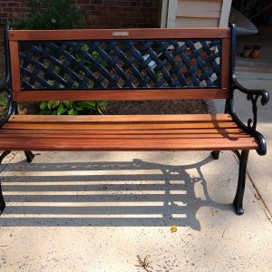 finished bench