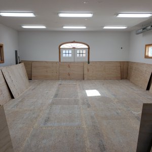 Wood Shop Flooring Project