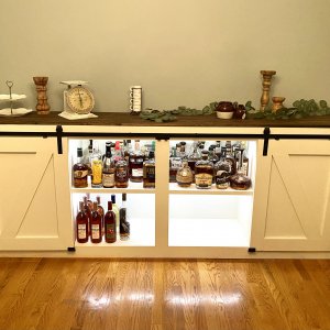 Lighted bourbon cabinet 2/2