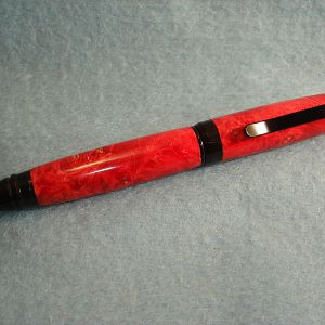 Red Boxelder Burl Cigar Pen