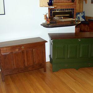 walnut chest and it's big brother
