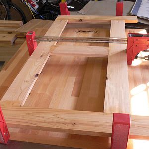 Side View Clamping Front Frame, Cedar Chest