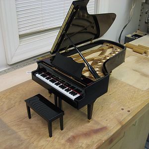 Steinway Model D Scale Model Music Box