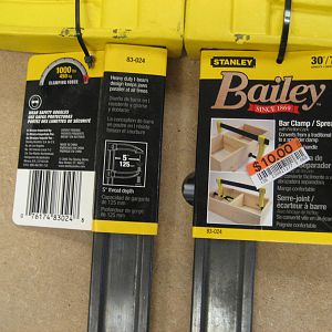 Stanley Bar Clamps