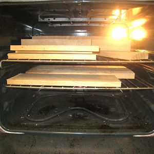 Sterilizing lumber in the oven