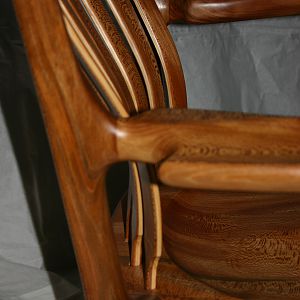 Quarter-sawn and Spalted Sycamore Rocker