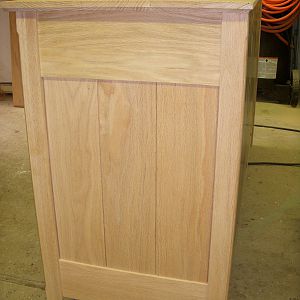 Oak dresser Side Panel