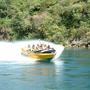 Jet boat UP THE RAPIDS