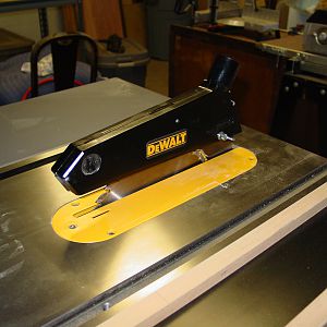 Riving knife and blade guard assembly