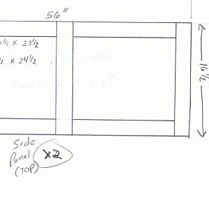 Bookcase Top Side Frames