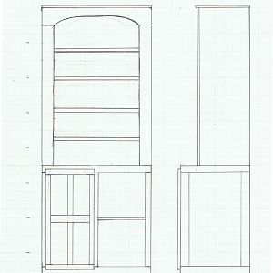 Bookcase Sketch