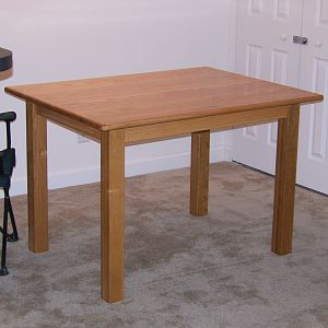 side view of kitchen table