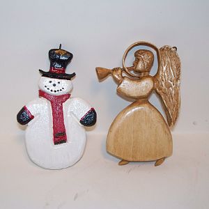 carved Christmas Orniments