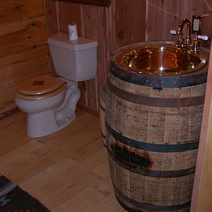 Bathroom barrel sink