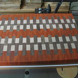 paduak-maple-walnut cutting board