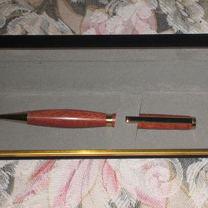 Pen, Rosewood, turned for Christmas present in 2008.