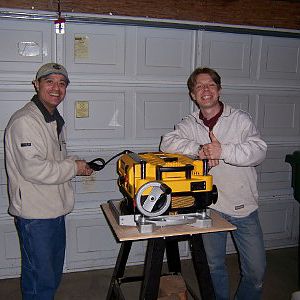 Matt, Bas and my new Dewalt 735