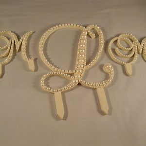 Scrolled Cake Topper Letters